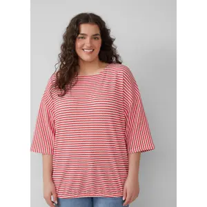 T-shirt με ρίγες και μανίκια 3/4, στυλ relaxed fit γυναικείο s.Oliver image-5