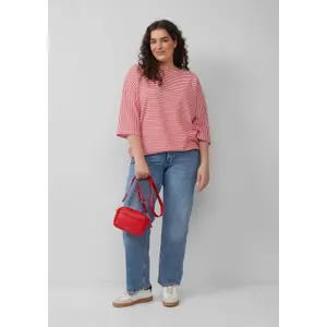 T-shirt με ρίγες και μανίκια 3/4, στυλ relaxed fit γυναικείο s.Oliver image-6