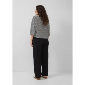T-shirt με ρίγες και μανίκια 3/4, στυλ relaxed fit γυναικείο s.Oliver image-2