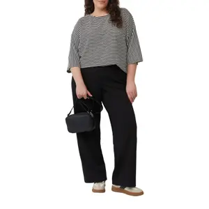 T-shirt με ρίγες και μανίκια 3/4, στυλ relaxed fit γυναικείο s.Oliver image-4