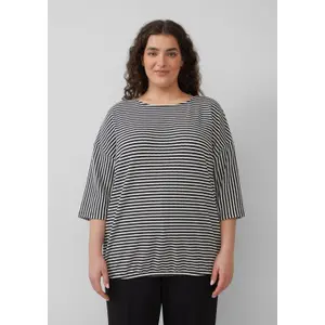 T-shirt με ρίγες και μανίκια 3/4, στυλ relaxed fit γυναικείο s.Oliver image-5