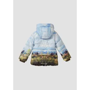 Manteau outdoor acolchado con capucha y estampado artwork para bebé niño s.Oliver image-3