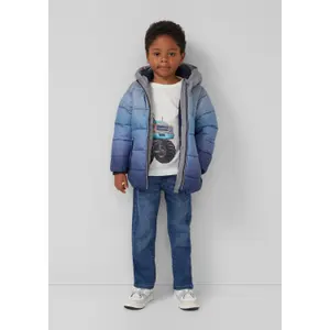 Giacca outdoor trapuntata con cappuccio e stampa artwork per bambino s.Oliver image-6