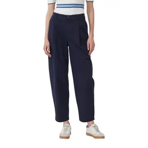 Γυναικείο παντελόνι Relaxed Fit από ελαστικό βαμβάκι με Barrel Leg s.Oliver image-2