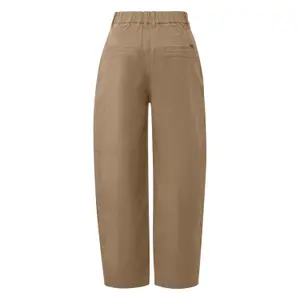Γυναικείο παντελόνι Relaxed Fit από ελαστικό βαμβάκι με Barrel Leg s.Oliver image-1