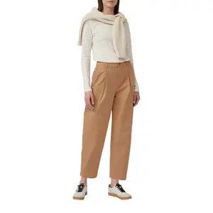 Γυναικείο παντελόνι Relaxed Fit από ελαστικό βαμβάκι με Barrel Leg s.Oliver image-6