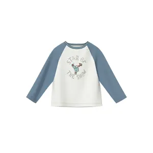 Casual Cotton T-Shirt with Front Print and Ribbed Trim for Baby s.Oliver image-0