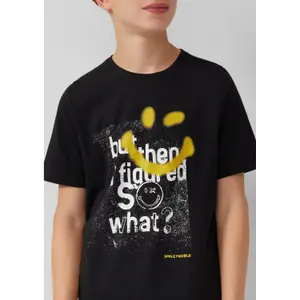 T-shirt από βαμβάκι με εκτύπωση Smiley® παιδί s.Oliver image-5