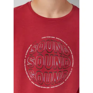 Τ-shirt χαλαρό από βαμβάκι με εκτύπωση μπροστά και πλεκτή ρίζα για παιδί s.Oliver image-6