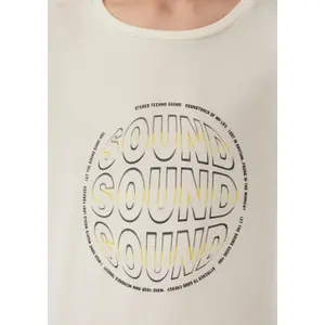 Τ-shirt χαλαρό από βαμβάκι με εκτύπωση μπροστά και πλεκτή ρίζα για παιδί s.Oliver image-6