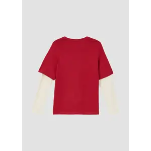 Τ-shirt μακρυμάνικο από τζέρσεϊ με εφέ επικαλυμμένου για παιδιά s.Oliver image-3