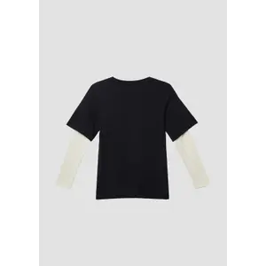Τ-shirt μακρυμάνικο από τζέρσεϊ με εφέ επικαλυμμένου για παιδιά s.Oliver image-3
