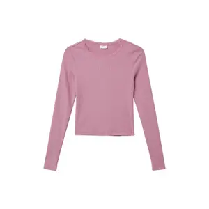 T-shirt a maniche lunghe slim in maglia a coste con dettaglio in pizzo ragazza s.Oliver image-2