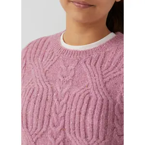 Pull court mit weitem Schnitt und Zopfmuster für Mädchen s.Oliver image-5