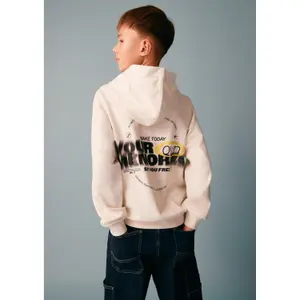Sweatshirt à capuche avec cordon de serrage et intérieur brossé enfant s.Oliver image-5