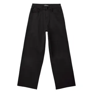 Lässige Mom-Jeans mit hoher Taille Weite Beine gefärbt Kindergröße s.Oliver image-0