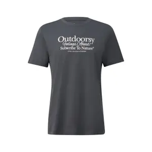 T-shirt από βαμβάκι με εκτύπωση μπροστά καλλιτεχνικό μοτίβο s.Oliver image-0
