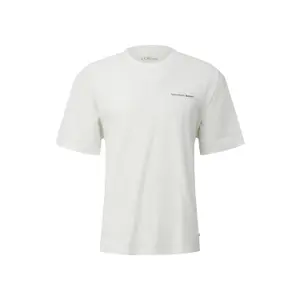 T-shirt κανονικής γραμμής με στρογγυλή λαιμόκοψη s.Oliver image-0