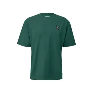 T-shirt με άνετη γραμμή με σχέδιο s.Oliver image-0