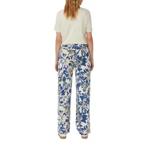 Women's Relaxed Fit All-Over Print Structured Wide Leg Trousers s.Oliver image-5