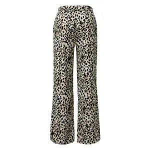 Women's Relaxed Fit All-Over Print Structured Wide Leg Trousers s.Oliver image-1