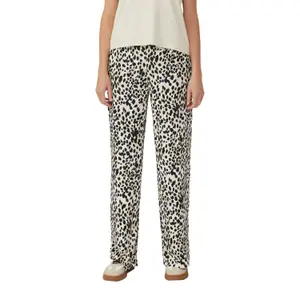 Women's Relaxed Fit All-Over Print Structured Wide Leg Trousers s.Oliver image-2