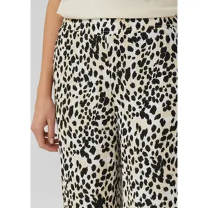 Women's Relaxed Fit All-Over Print Structured Wide Leg Trousers s.Oliver image-3