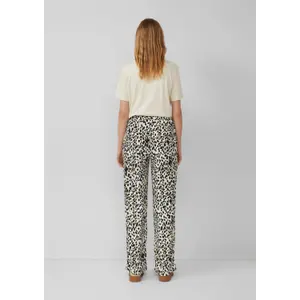Women's Relaxed Fit All-Over Print Structured Wide Leg Trousers s.Oliver image-4