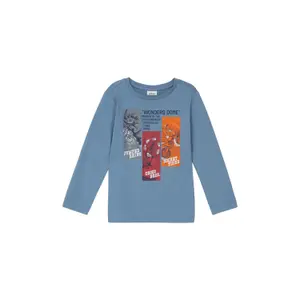 T-shirt med lång ärm i bomull med tryck fram barn s.Oliver image-2