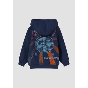 Children's Hooded Sweatshirt with Large Back Print and Brushed Interior s.Oliver image-3
