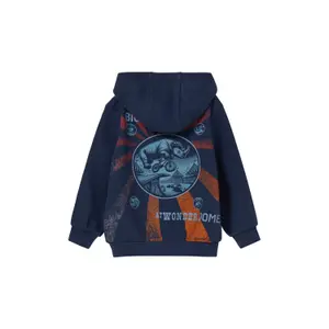 Children's Hooded Sweatshirt with Large Back Print and Brushed Interior s.Oliver image-4