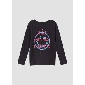 T-shirt μακρυμάνικος Loose Fit με εκτύπωση Smiley® για κορίτσι s.Oliver image-3