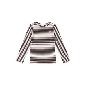 Long Sleeve Slim Fit Glitter Striped T-Shirt Girl s.Oliver image-0