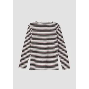 Long Sleeve Slim Fit Glitter Striped T-Shirt Girl s.Oliver image-3