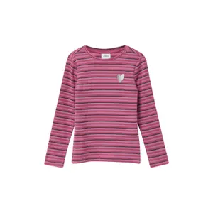 Long Sleeve Slim Fit Glitter Striped T-Shirt Girl s.Oliver image-2