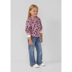 Lány oversize kapucnis pulóver all-over mintával s.Oliver image-6