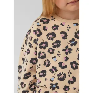 Lány oversize kapucnis pulóver all-over mintával s.Oliver image-6