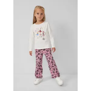 Παντελόνι jogger Wide Leg με σχέδιο όλης της επιφάνειας για κορίτσι s.Oliver image-6