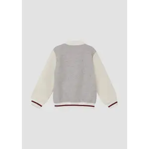 College Jacket with Taffeta Lining and Contrast Wool Effect Details Child s.Oliver image-3