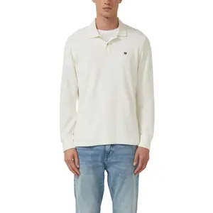 Langärmliges Polo aus strukturierter Strickware mit Aufnähern s.Oliver image-2