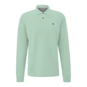 Langärmliges Polo aus strukturierter Strickware mit Aufnähern s.Oliver image-0