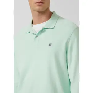 Langärmliges Polo aus strukturierter Strickware mit Aufnähern s.Oliver image-3
