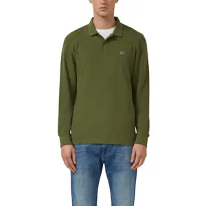 Langärmliges Polo aus strukturierter Strickware mit Aufnähern s.Oliver image-2