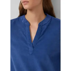 Γυναικεία πουκάμισο τουνίκ από λεπτό φελούρ με μακρύτερη βάση πίσω s.Oliver image-3