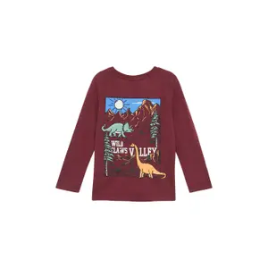 T-shirt με μακριά μανίκια με εκτυπωμένο χαρακτηριστικό προφίλ πίσω για παιδί s.Oliver image-4