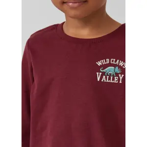T-shirt με μακριά μανίκια με εκτυπωμένο χαρακτηριστικό προφίλ πίσω για παιδί s.Oliver image-5