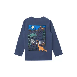 T-shirt με μακριά μανίκια με εκτυπωμένο χαρακτηριστικό προφίλ πίσω για παιδί s.Oliver image-1