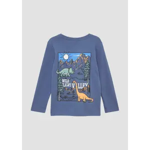 T-shirt με μακριά μανίκια με εκτυπωμένο χαρακτηριστικό προφίλ πίσω για παιδί s.Oliver image-3