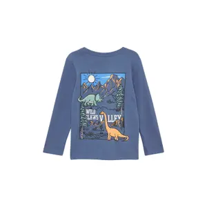 T-shirt με μακριά μανίκια με εκτυπωμένο χαρακτηριστικό προφίλ πίσω για παιδί s.Oliver image-4