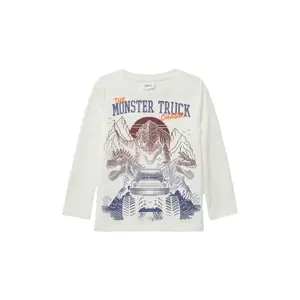 T-shirt maniche lunghe con grande stampa di dinosauro e dettagli ricamati bambino s.Oliver image-2